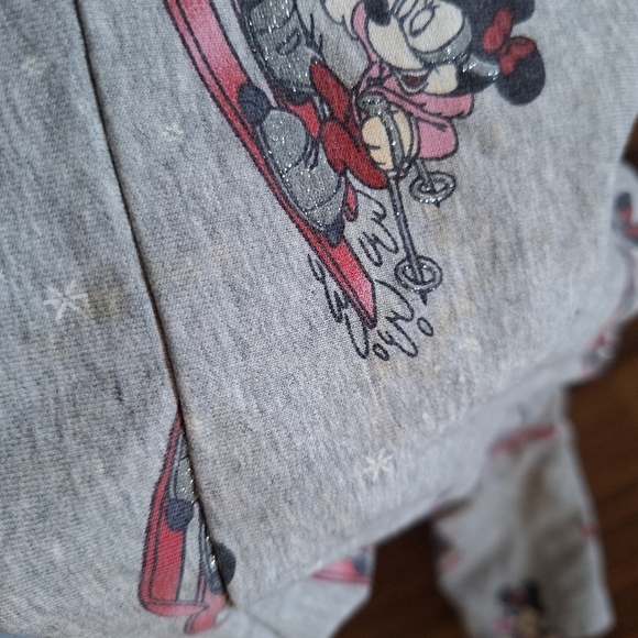 💥Buy2Get1Free💥Disney Kids Dress - Gray with Mickey and Minnie Print - Picture 3 of 3